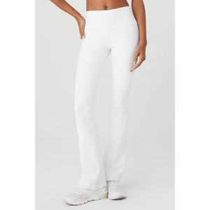 White Fold-over Sweats